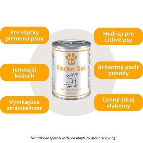 Infografika: Hypoalergénne zloženie a výhody doplnkov CricksyDog