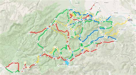 Mapa VIAC FUTURE infographic: Slovenský raj a vybrané trasy pre psy