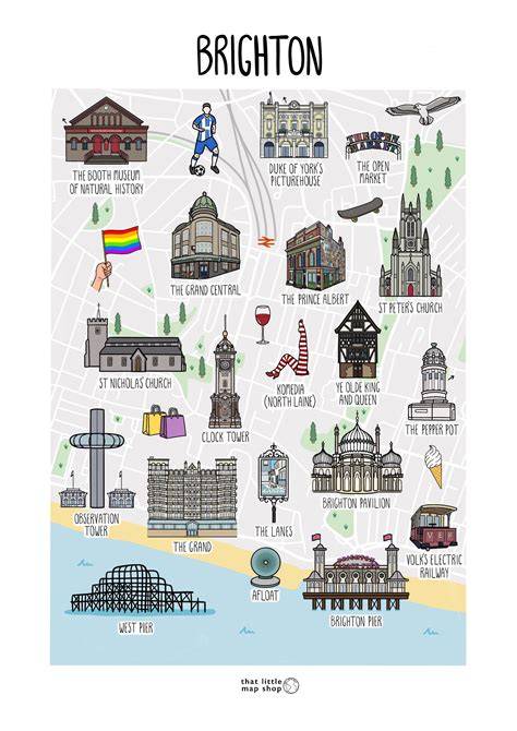 Mapa historických lokalít Brighton a Prestonského panstva