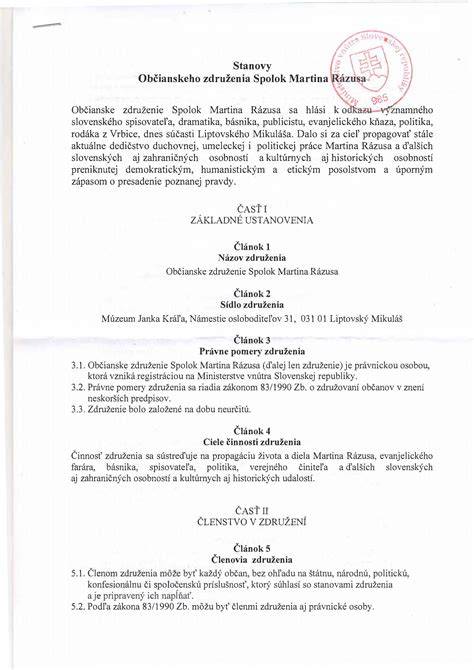 Obrázok znázorňujúci štruktúru riadenia občianskeho združenia (stanovy a orgány)