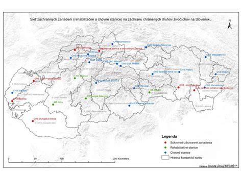Mapa útulků a záchranných organizácií na Slovensku