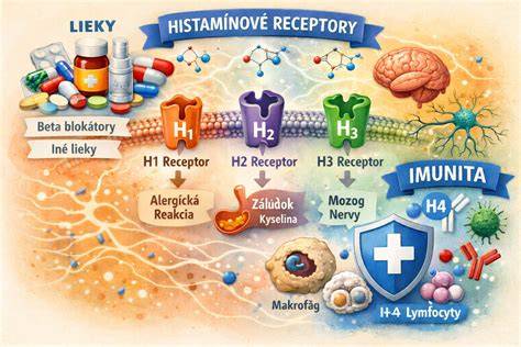 Infografika: Mechanizmus účinku antihistamínikov a ako Dithiaden pôsobí na histamínové receptory