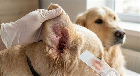 Škriabanie sa v uchu u psa