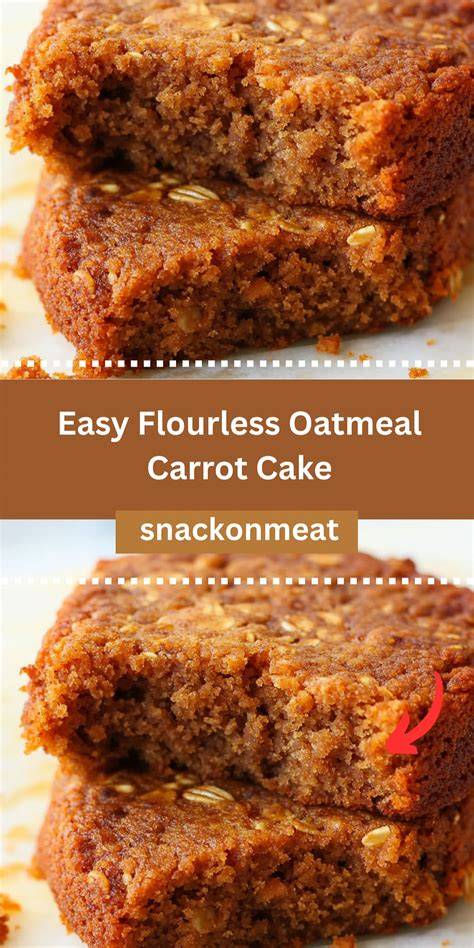 simple dog-friendly cake made with oats and carrots