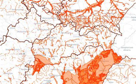 Mapa: Rozšírené miesta metastáz hemangiosarkómu sleziny