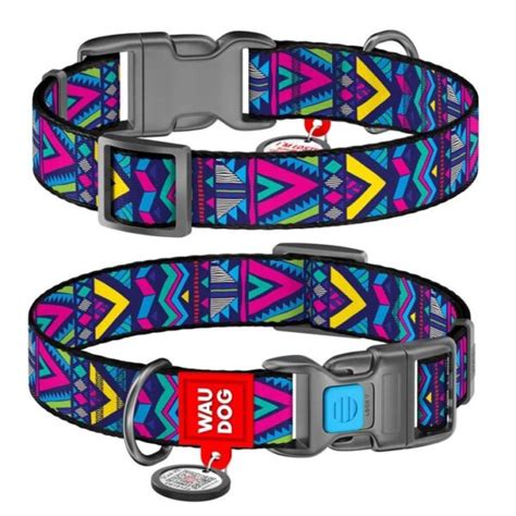 Nylonový obojok pre psa s farebným dizajnom