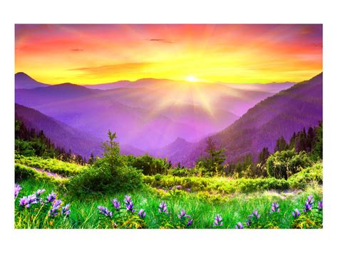 Horská krajina s jazerom