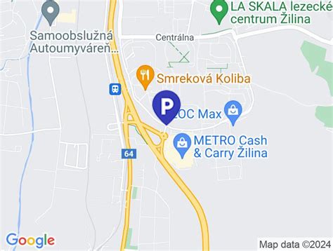 Mapa sídliska Solinky v Žiline