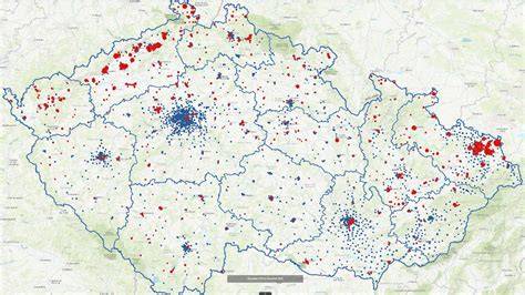 Mapa lokálnych eshopov/predajcov psích potrieb v rámci tematickej lokality