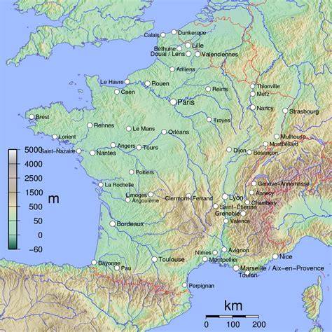 Mapa rozšírenia plemena vo Francúzsku a susedných krajinách