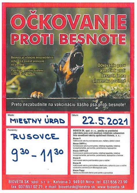 Infografika o očkovaní a odčervení psov