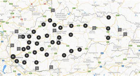 Mapa dostupnosti útulkov a adopčných centier