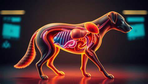 Obrázok ukazujúci anatomiu vestibulárneho systému u psa
