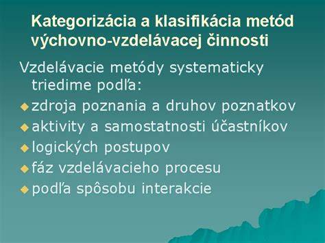 Infografika: klasifikácia vyučovacích metód podľa etáp vyučovacieho procesu