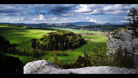 Mapa Adršpašsko-teplických skál s vyznačením zeleného, modrého a žltého okruhu