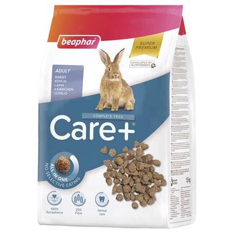 Infografika: All-in-One princíp extrudovaných pelet Beaphar CARE+ Rabbit