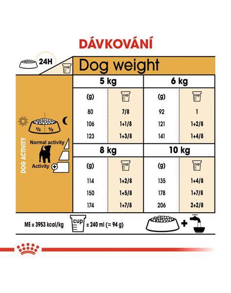 Schéma proporcií Jack Russell teriéra (výška, hmotnosť, obvod hrudníka)