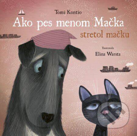Ilustrácia: mačka a pes ako priatelia v meste