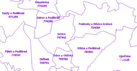 Mapa Senice s vyznačenou Hurbanovou ulicou