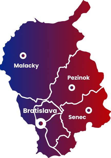 Mapa Piešťan s vyznačenými zónami venčenia psov