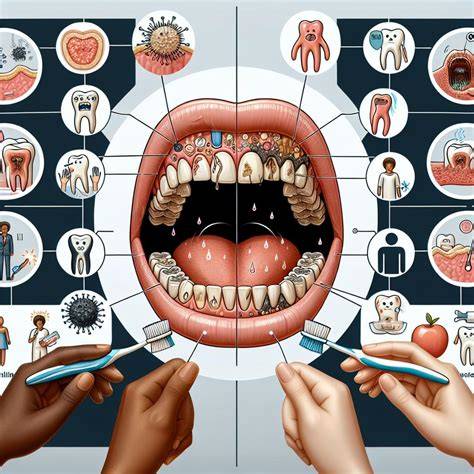 Infografika zobrazujúca správnu techniku čistenia zubov psa a význam zubnej hygieny