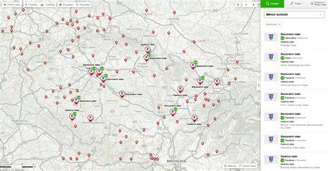 Mapa lokácií filmových natáčaní na Slovensku a v Českej republike