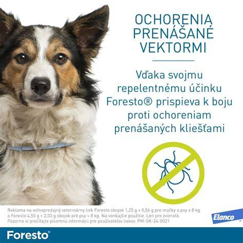 Infografika: Ako funguje antiparazitný obojok Foresto a čo očakávať počas 8 mesiacov
