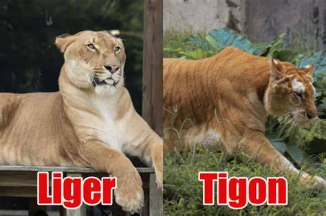 Infografika: Liger a Tigon - rozdiely vo veľkosti a výdrži