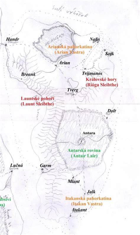 mapa provincie Cordóba a rodokmeň plemena