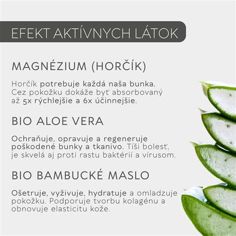 Tabuľka bioaktívnych látok v aloe vera